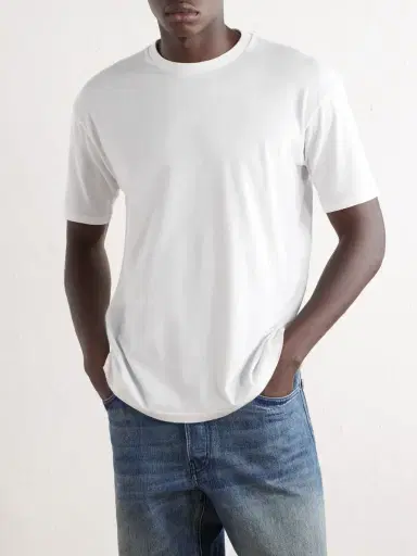 Auralee Seamless Cotton-Jersey T-Shirt - Men | Thumbnail 3