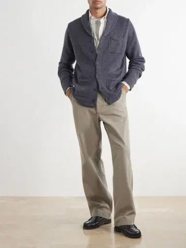Inis Meáin Merino Wool and Linen-Blend Cardigan - Men | Thumbnail 2