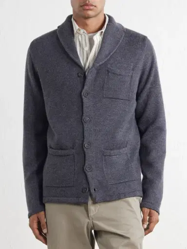 Inis Meáin Merino Wool and Linen-Blend Cardigan - Men | Thumbnail 3