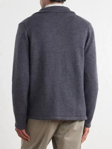 Inis Meáin Merino Wool and Linen-Blend Cardigan - Men | Thumbnail 4