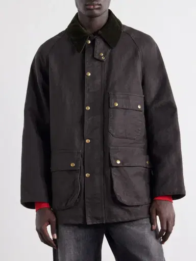 A.PRESSE Corduroy-Trimmed Cotton-Blend Jacket - Men | Thumbnail 3