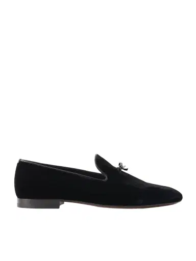 Tom Ford Scott Bow-Detailed Velvet Loafers - Men | Thumbnail 1