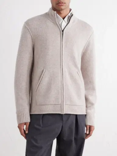 James Perse Cashmere Zip-Up Cardigan - Men | Thumbnail 3 James Perse Cashmere Zip-Up Cardigan - Men | Thumbnail 3