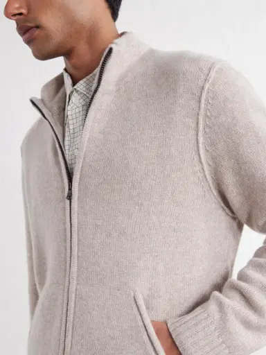 James Perse Cashmere Zip-Up Cardigan - Men | Thumbnail 5 James Perse Cashmere Zip-Up Cardigan - Men | Thumbnail 5