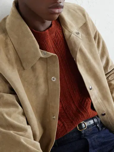 Inis Meáin Herringbone Merino Wool and Cashmere-Blend Sweater - Men | Thumbnail 5