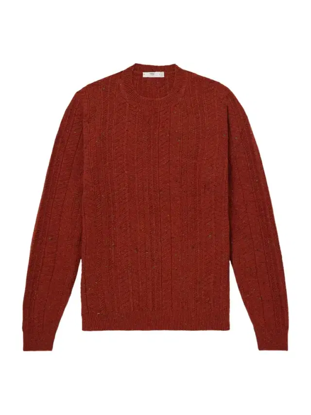 Inis Meáin Herringbone Merino Wool and Cashmere-Blend Sweater - Men