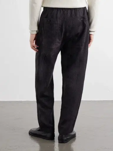 Barena Straight-Leg Garment-Dyed Houndstooth Wool Trousers - Men | Thumbnail 4