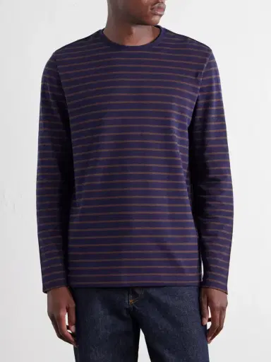 MR P. Striped Cotton-Piqué T-Shirt - Men | Thumbnail 3 MR P. Striped Cotton-Piqué T-Shirt - Men | Thumbnail 3