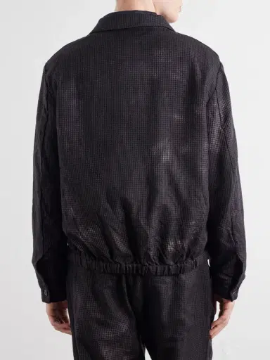Barena Garment-Dyed Houndstooth Wool Blouson Jacket - Men | Thumbnail 4 Barena Garment-Dyed Houndstooth Wool Blouson Jacket - Men | Thumbnail 4