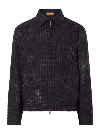 Barena Garment-Dyed Houndstooth Wool Blouson Jacket - Men | Thumbnail 1 Barena Garment-Dyed Houndstooth Wool Blouson Jacket - Men | Thumbnail 1