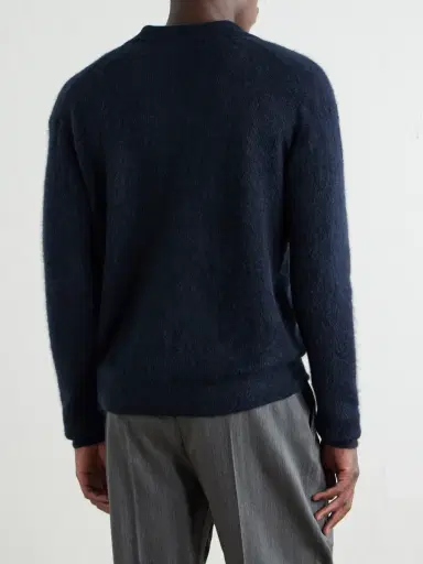 Auralee Alpaca-Blend Polo Sweater - Men | Thumbnail 4