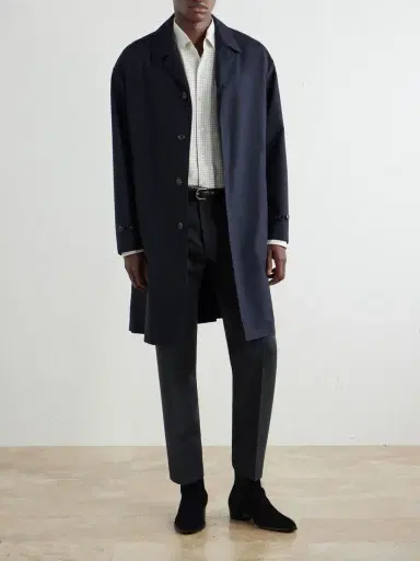 Zegna Checked Silk-Twill Shirt - Men | Thumbnail 2