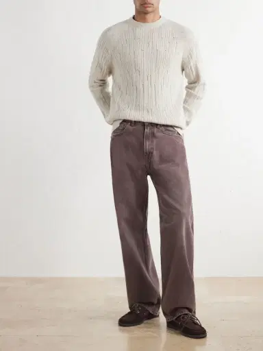 Inis Meáin Stranded Sailor Merino Wool and Cashmere-Blend Sweater - Men | Thumbnail 2