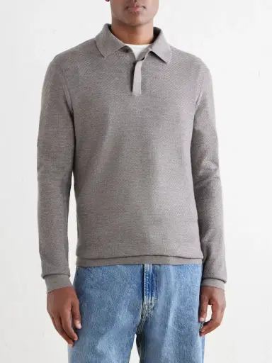 MR P. Cashmere and Silk-Blend Polo Sweater - Men | Thumbnail 3