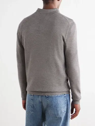 MR P. Cashmere and Silk-Blend Polo Sweater - Men | Thumbnail 4