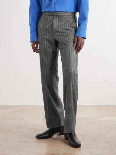 Tom Ford Straight-Leg Pinstripe Wool-Flannel Trousers - Men | Thumbnail 3 Tom Ford Straight-Leg Pinstripe Wool-Flannel Trousers - Men | Thumbnail 3