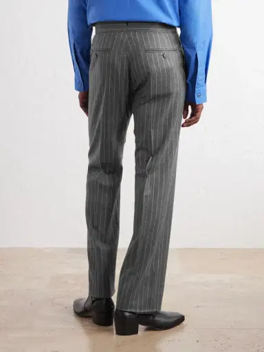 Tom Ford Straight-Leg Pinstripe Wool-Flannel Trousers - Men | Thumbnail 4 Tom Ford Straight-Leg Pinstripe Wool-Flannel Trousers - Men | Thumbnail 4