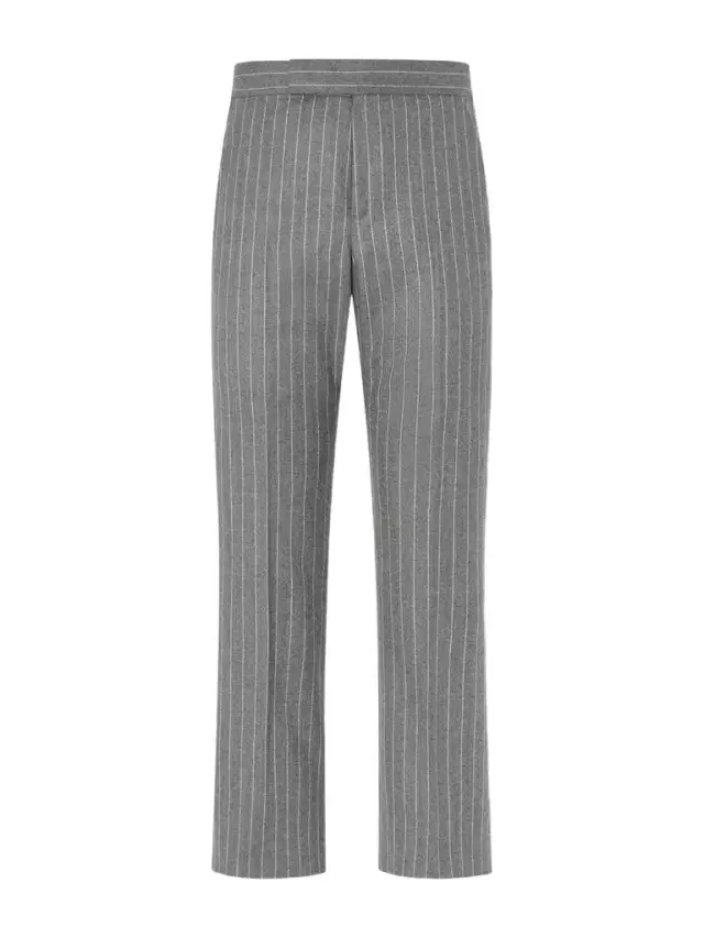 Tom Ford Straight-Leg Pinstripe Wool-Flannel Trousers - Men