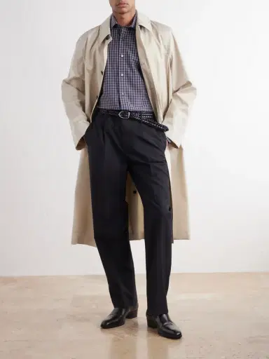 Zegna Centoquaranta Checked Cotton-Twill Shirt - Men | Thumbnail 2