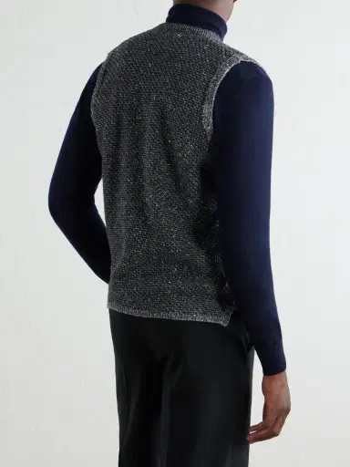 Inis Meáin Breidin Merino Wool and Cashmere-Blend Gilet - Men | Thumbnail 4