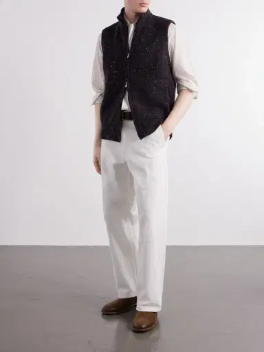 Inis Meáin Lifeline Wool and Cashmere-Blend Gilet - Men | Thumbnail 2