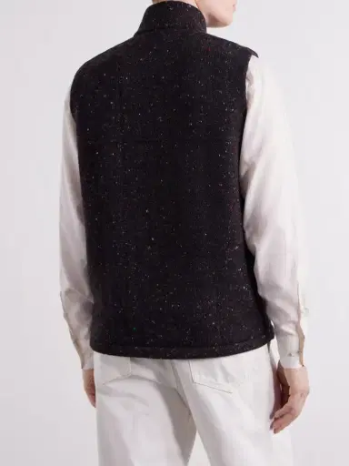 Inis Meáin Lifeline Wool and Cashmere-Blend Gilet - Men | Thumbnail 4