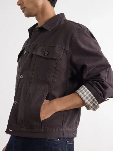 3sixteen Trucker Garment Dyed Cotton-Twill Jacket - Men | Thumbnail 5 3sixteen Trucker Garment Dyed Cotton-Twill Jacket - Men | Thumbnail 5