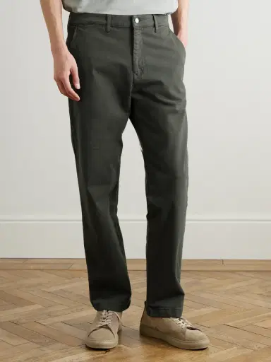 NN07 Aden 1923 Straight-Leg Organic Cotton-Blend Twill Trousers - Men | Thumbnail 3