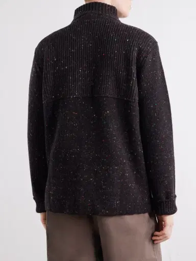 Inis Meáin Storm Merino Wool and Cashmere-Blend Cardigan - Men | Thumbnail 4
