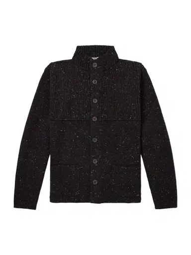 Inis Meáin Storm Merino Wool and Cashmere-Blend Cardigan - Men | Thumbnail 1