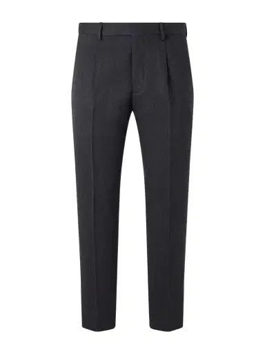 Zegna Straight-Leg Wool and Cashmere-Blend Twill Trousers - Men | Thumbnail 1 Zegna Straight-Leg Wool and Cashmere-Blend Twill Trousers - Men | Thumbnail 1