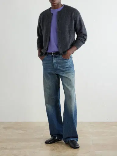 Auralee Garment-Dyed Alpaca Cardigan - Men | Thumbnail 2 Auralee Garment-Dyed Alpaca Cardigan - Men | Thumbnail 2