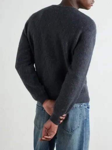 Auralee Garment-Dyed Alpaca Cardigan - Men | Thumbnail 4 Auralee Garment-Dyed Alpaca Cardigan - Men | Thumbnail 4