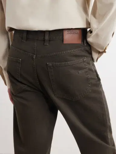 Zegna Roccia Slim-Fit Garment-Dyed Jeans - Men | Thumbnail 5 Zegna Roccia Slim-Fit Garment-Dyed Jeans - Men | Thumbnail 5