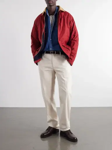 Fortela Bristol Corduroy-Trimmed Waxed Cotton-Canvas Jacket - Men | Thumbnail 2