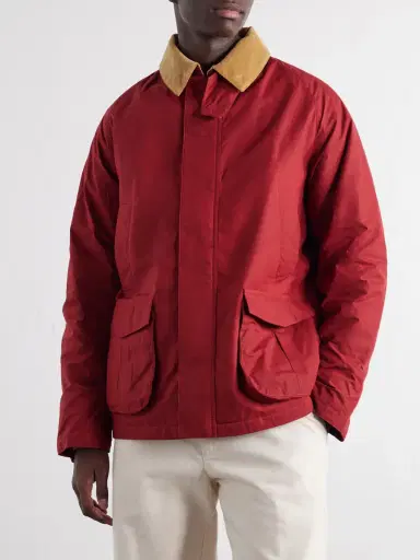Fortela Bristol Corduroy-Trimmed Waxed Cotton-Canvas Jacket - Men | Thumbnail 3