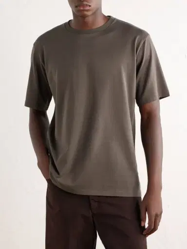 Auralee Luster Cotton-Jersey T-Shirt - Men | Thumbnail 3 Auralee Luster Cotton-Jersey T-Shirt - Men | Thumbnail 3