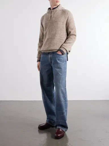 Inis Meáin Merino Wool and Cashmere-Blend Hoodie - Men | Thumbnail 2
