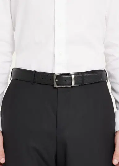 Zegna Men's Reversible Adjustable Leather Belt | Thumbnail 2 Zegna Men's Reversible Adjustable Leather Belt | Thumbnail 2