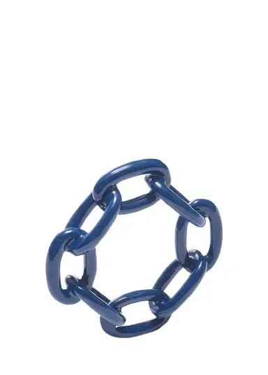 Kim Seybert Enamel Chain Link Napkin Ring | Thumbnail 1 Kim Seybert Enamel Chain Link Napkin Ring | Thumbnail 1