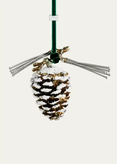 Michael Aram Pine Cone Snowy Christmas Ornament | Thumbnail 2