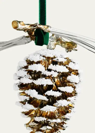 Michael Aram Pine Cone Snowy Christmas Ornament | Thumbnail 3