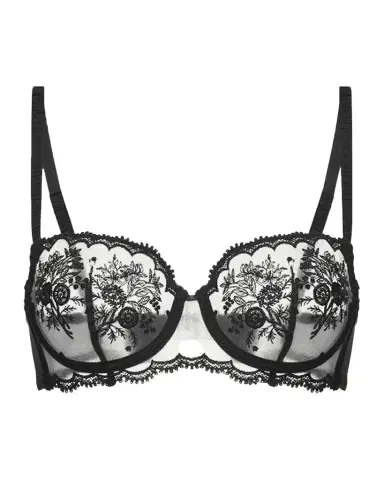 Simone Pérèle Intrigue Floral-Embroidered Demi Bra | Thumbnail 1