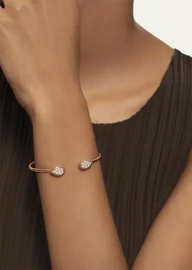 Boucheron 18K Rose Gold Serpent Boheme Bracelet with Diamonds | Thumbnail 2