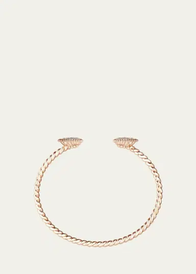 Boucheron 18K Rose Gold Serpent Boheme Bracelet with Diamonds | Thumbnail 3