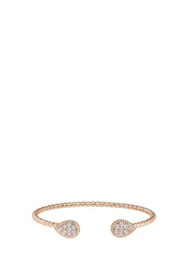 Boucheron 18K Rose Gold Serpent Boheme Bracelet with Diamonds | Thumbnail 1