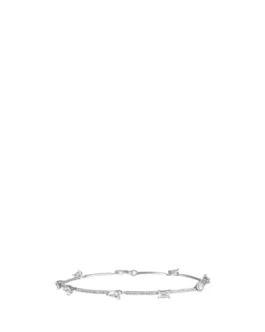 Lana 14K White Gold Fancies Curve Link Bracelet with Diamonds, 7"L | Thumbnail 1 Lana 14K White Gold Fancies Curve Link Bracelet with Diamonds, 7"L | Thumbnail 1