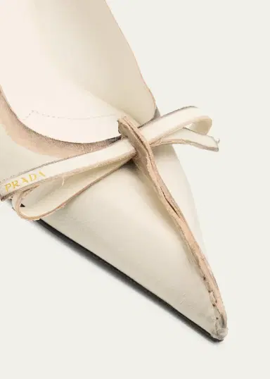 Prada Distressed Leather Pointed-Toe Pumps | Thumbnail 5 Prada Distressed Leather Pointed-Toe Pumps | Thumbnail 5