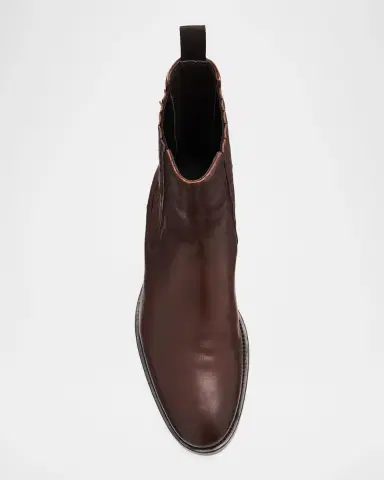Brunello Cucinelli Men's Leather Chelsea Boots | Thumbnail 3 Brunello Cucinelli Men's Leather Chelsea Boots | Thumbnail 3
