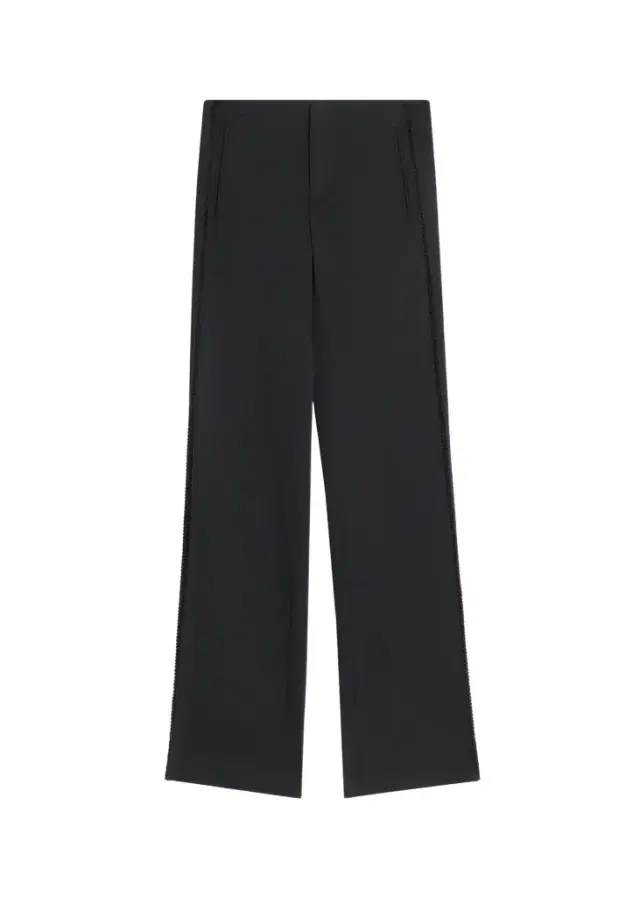 Diotima Trine Handstitched Side Cutout Straight-Leg Trousers